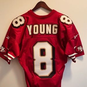 49ers Steve Young Authentic 1996 Game Jersey. 50th Anniversary. Rare EUC Mint!